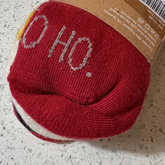 New Rae Dunn Christmas Socks Ankle Length 10 Pair Womens Size 5 - 10 Red Black - Picture 4 of 6